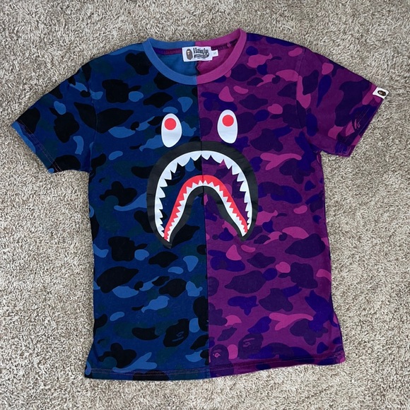 A Bathing Ape | Shark Tee Split-Camo - Picture 8 of 8